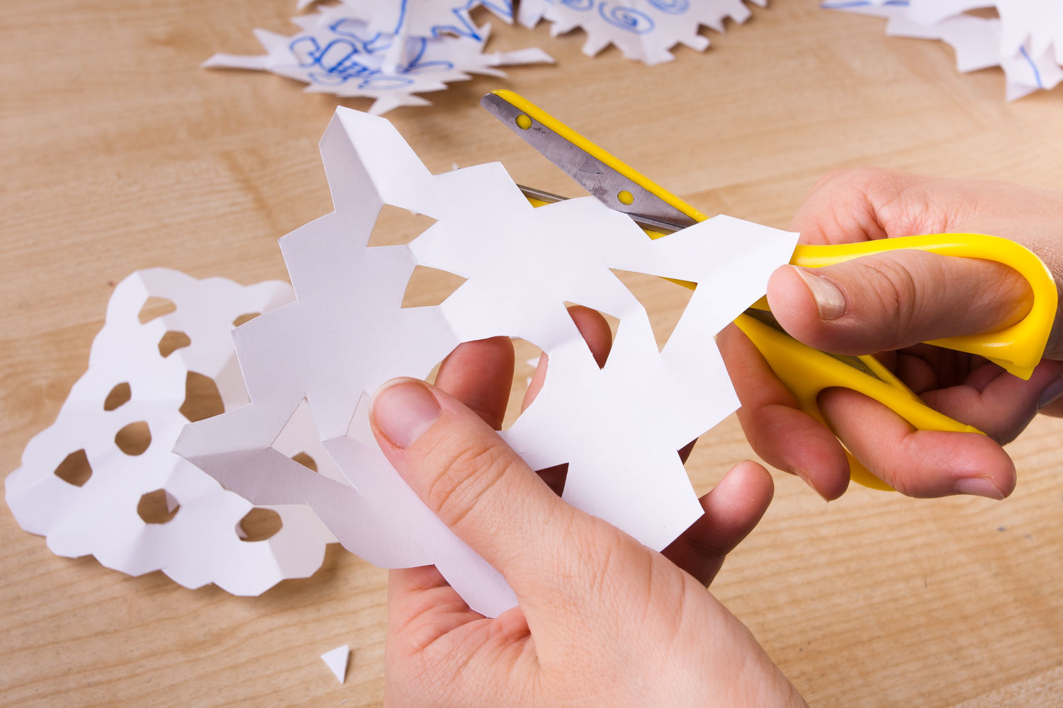 Paper snowflakes